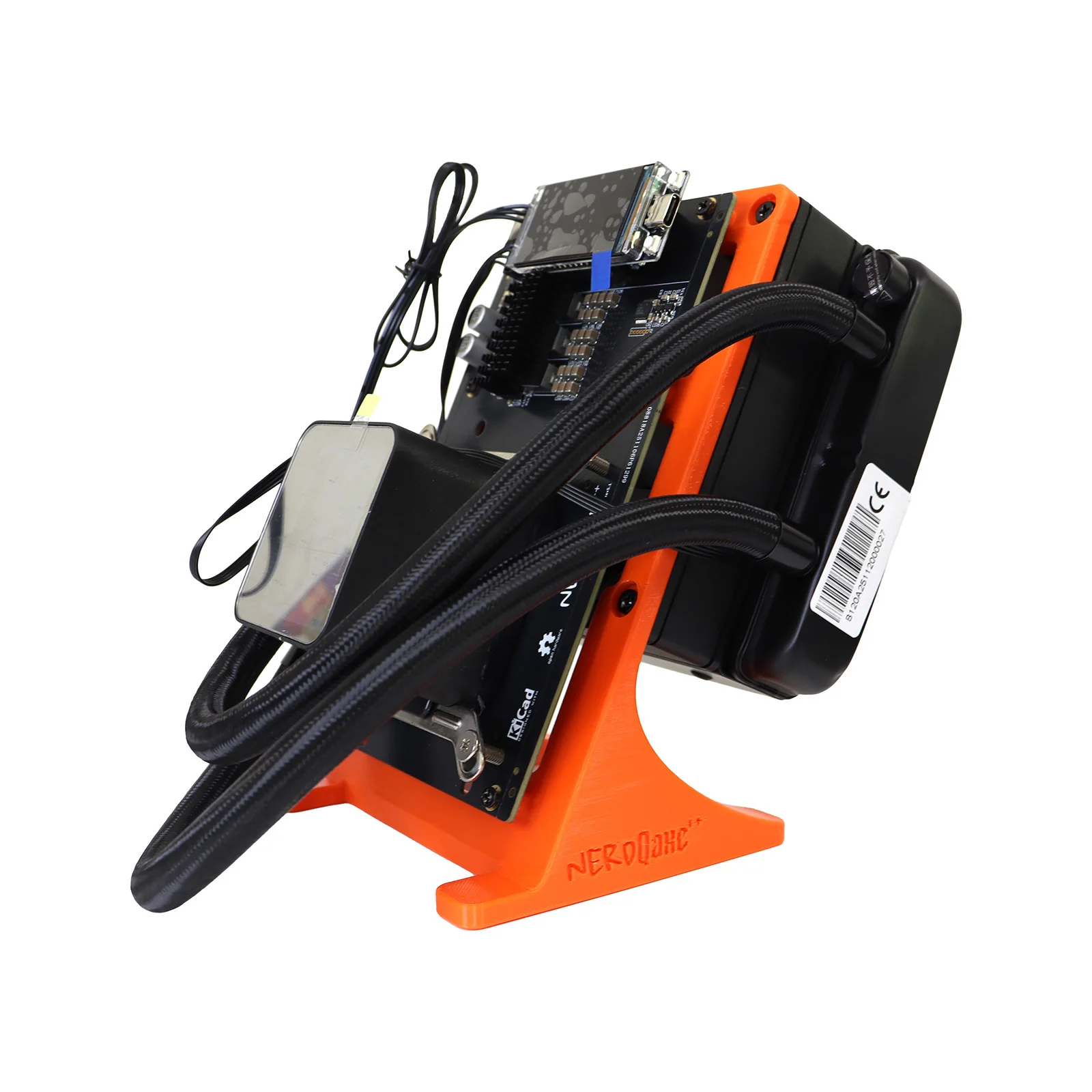 Bitaxe NerdQaxe++ 4.8TH/s جهاز تعدين بيتكوين ASIC |   تبريد المياه المائية NerdQAxe+ مع مصدر الطاقة