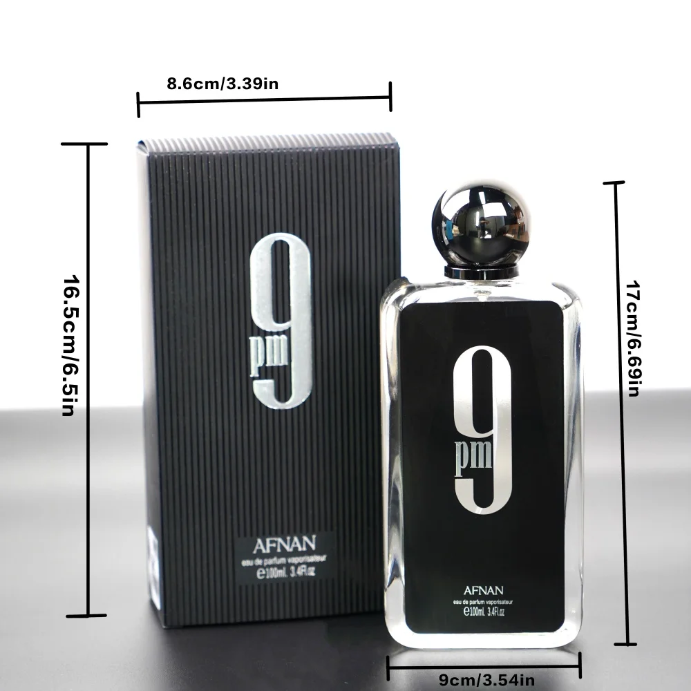 Eau De Parfum Spray para hombres y mujeres, Perfume duradero De 3,4 Oz, aroma De larga duración, regalo perfecto De Halloween y Nochebuena, 9PM