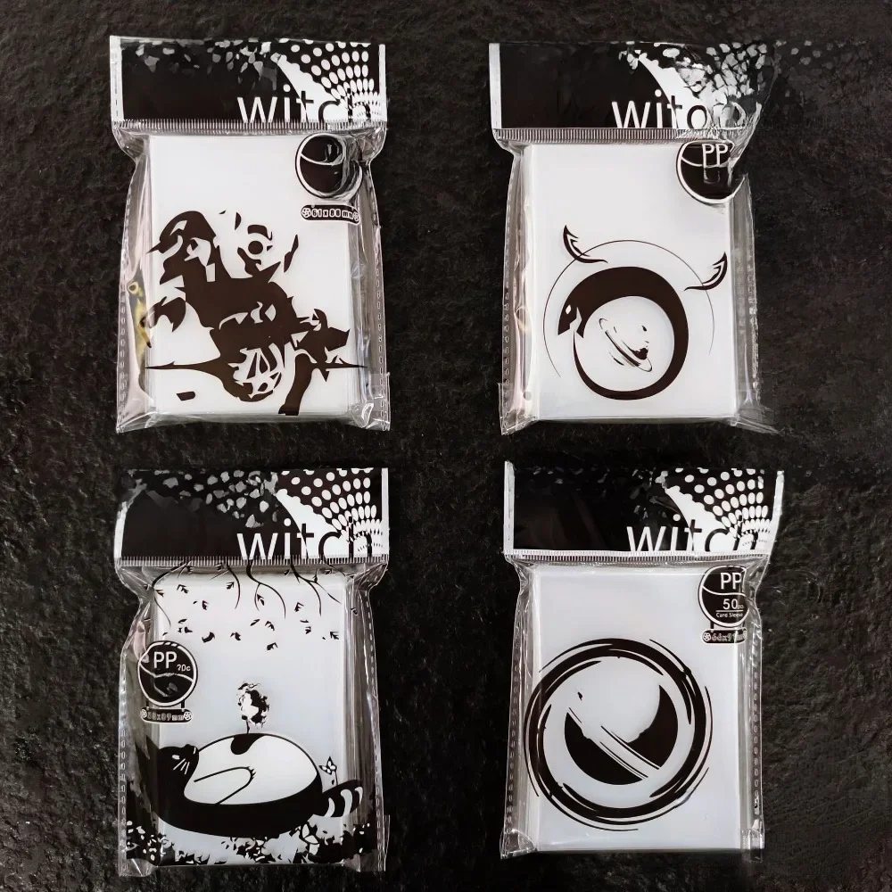 50Pcs Clear Card Sleeves 66x91 58x89 61x88 65x90mm TCG Trading Card Protector Tarot Shield Games Cover Standard Card Sleeves