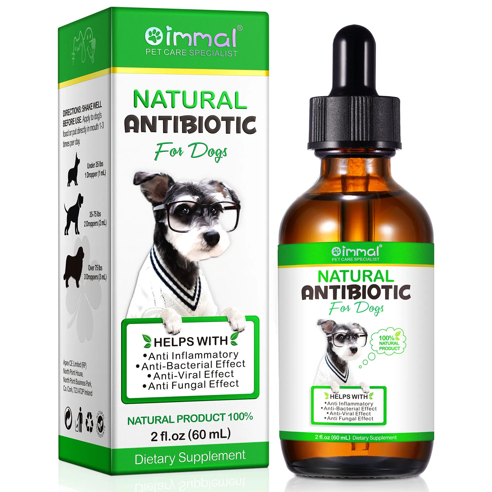 Natural Antibiotics for Dogs Support Allergy Relief Itch Relief with Multivitamin Help Anti Inflammatory Bacterial Viral Fungal