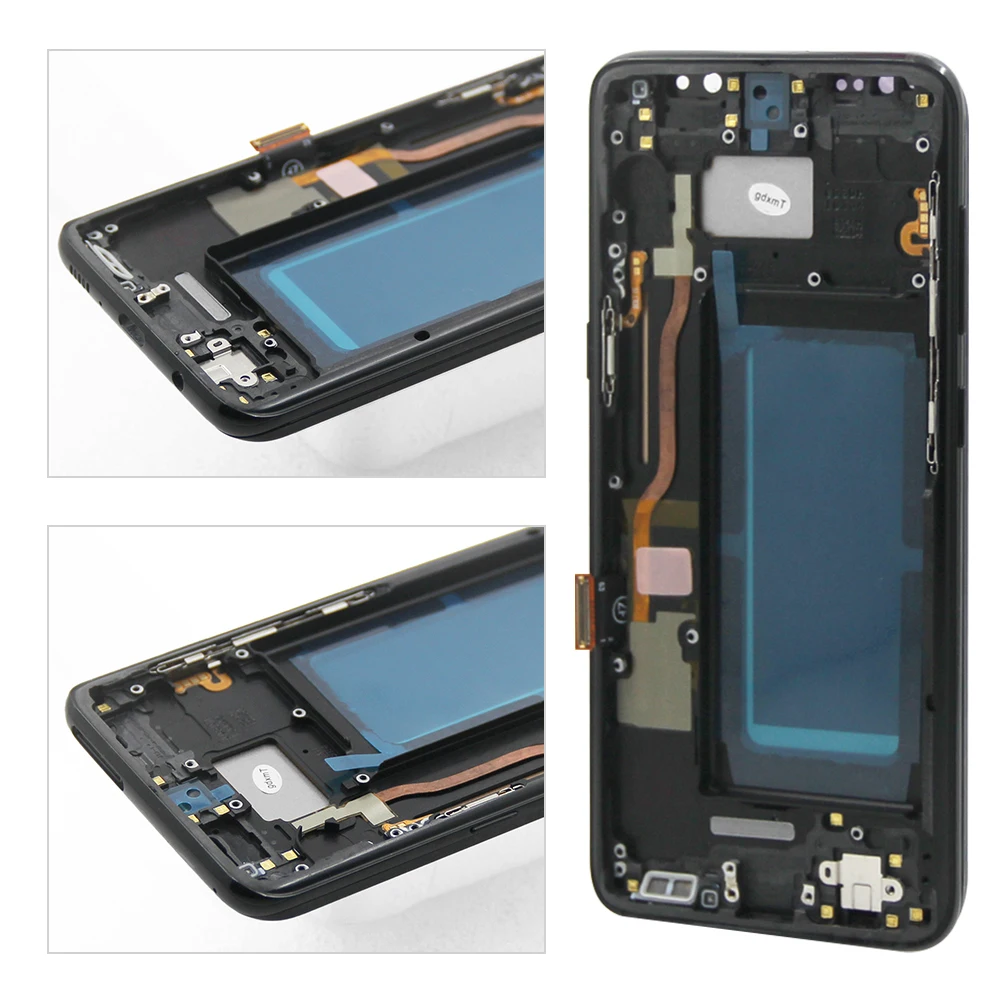 Ekran wyświetlacza TFT S8 do wyświetlacza LCD Samsung Galaxy S8 G950F Cyfrowy ekran dotykowy z częściami montażowymi ramki