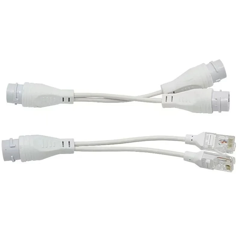 Network Cable Monitoring Splitter One-to-two Monitoring Separator Outdoor Waterproof One-to-two Network Cable Separator POE