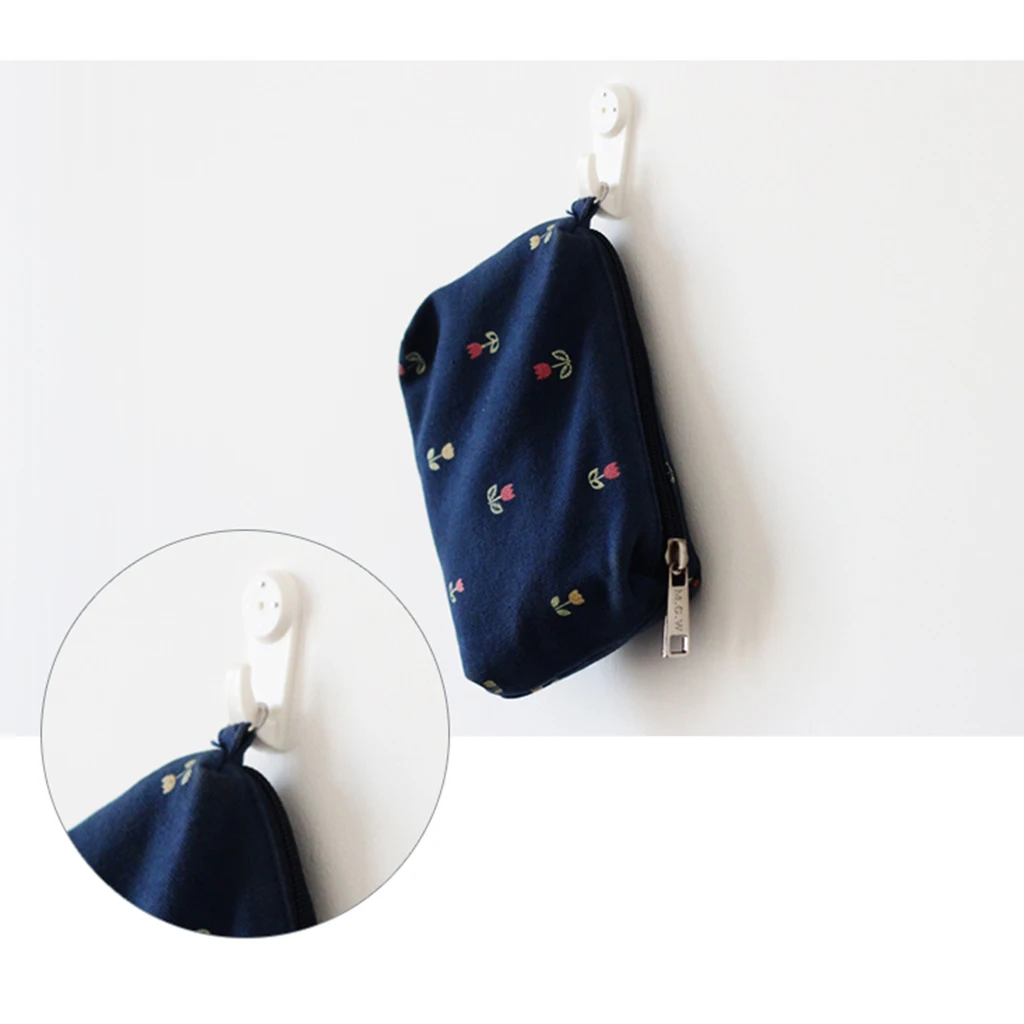 60 قطعة من إطار الصورة البلاستيكي، إطار طلاء الأظافر، ساعة مرآة، تعليق على الحائط، خطاف أظافر للحوائط الصلب والطوب الخرساني #2