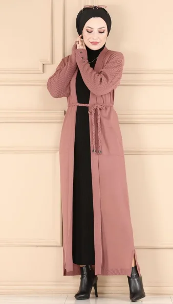 SLEEVE DÜĞMELİ DETAYLİ KNITWEAR CARDIGAN 2022 MODEL Muslim long dress for women Dubai Turkish kerchief girl İslamTÜRKİYE