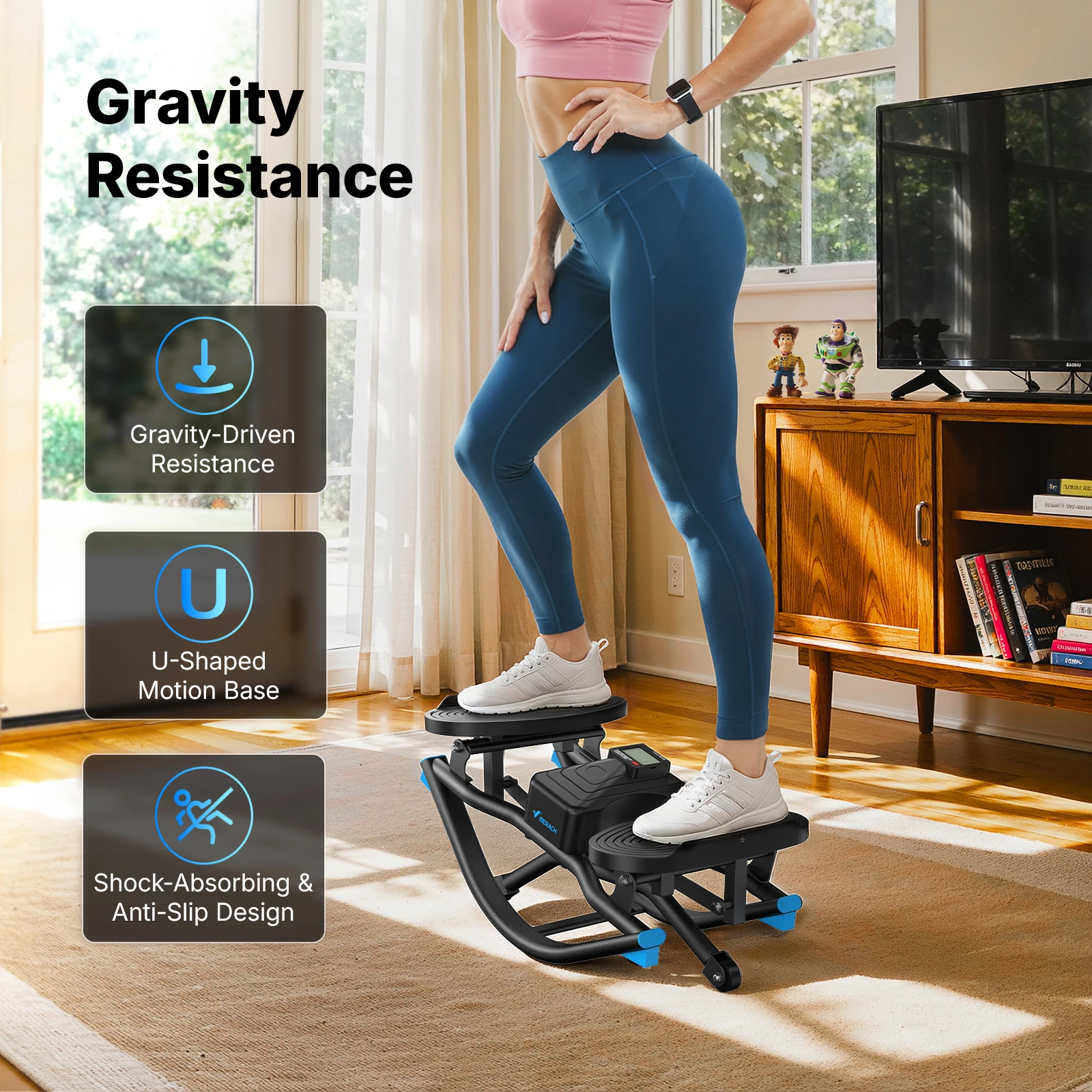 جهاز المشي الهزاز MERACH بسعة - مراجعة Home Gym Routine وسعره