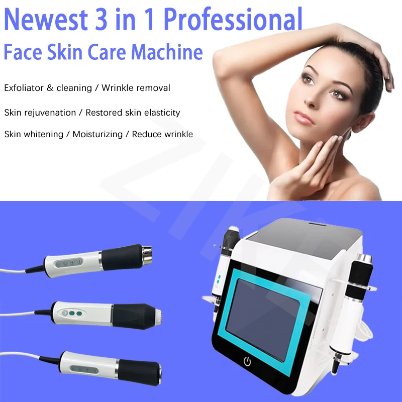 

Hot Sale 3 In 1 Oxygen RF Deep Moisturizing Machine Co2 Bubble Cleansing Device With UV Disinfection Lamp