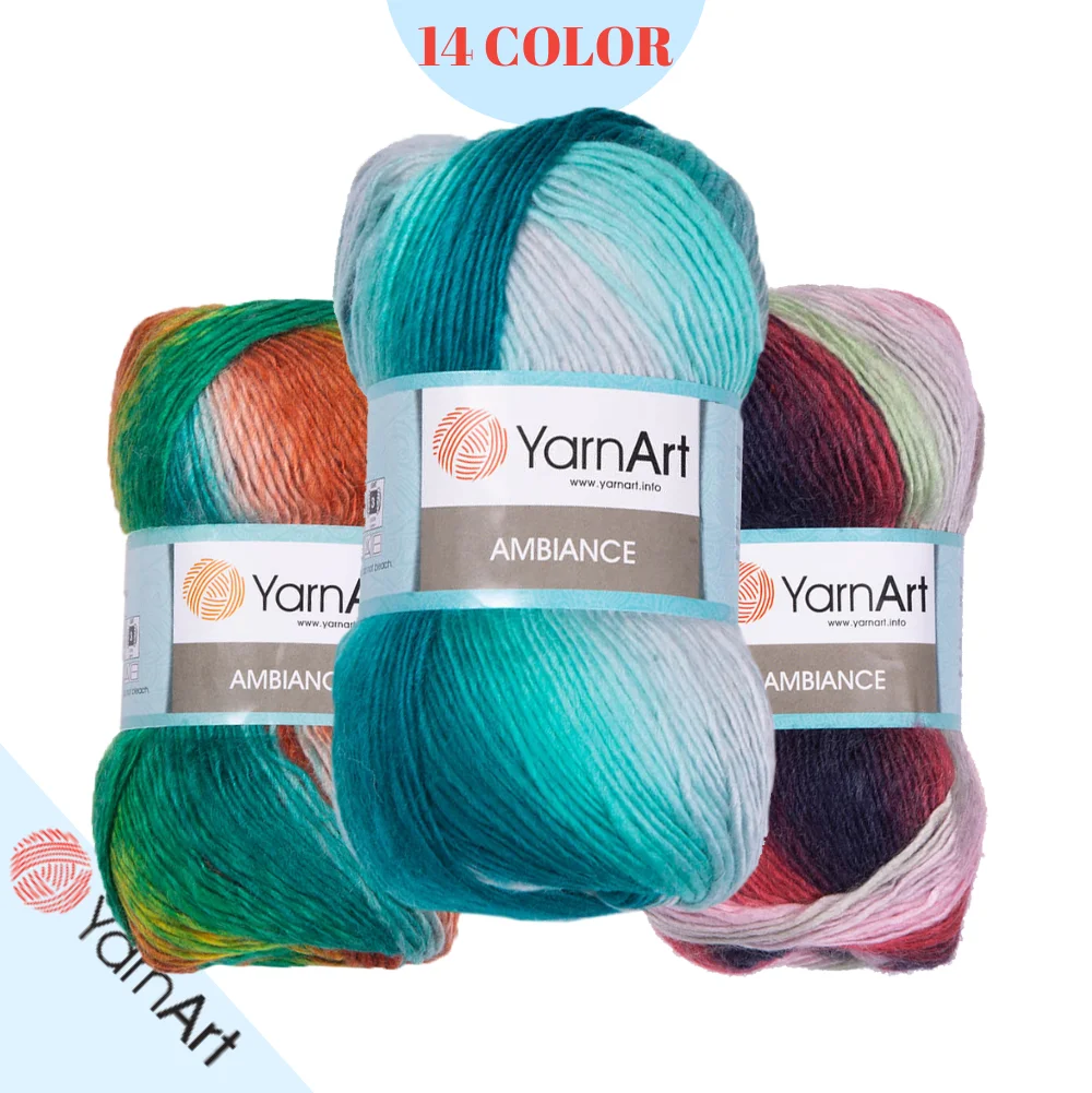 YarnArt Ambiance Wool - 14 Color Options - 250 Meters(100gr) - Acrylic - Cardigan - Sweater - Blouse - Blanket - Home Decoration - Vests - Middle -