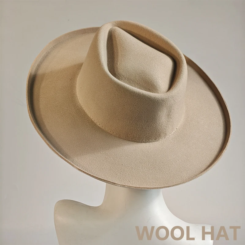 

Новая шерстяная шляпа, мужская и женская панама с широкими полями, винтажные джазовые шляпы, новая верхняя кепка, уличная шляпа