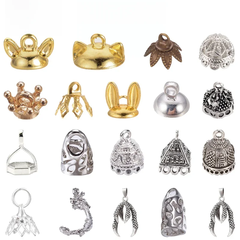 NBEADS-Perles hexagonales en laiton pour collier et boucles d'oreilles, pendentif en platine, composants exécutifs, fournitures de bijoux à bricoler soi-même, 5-100 pièces