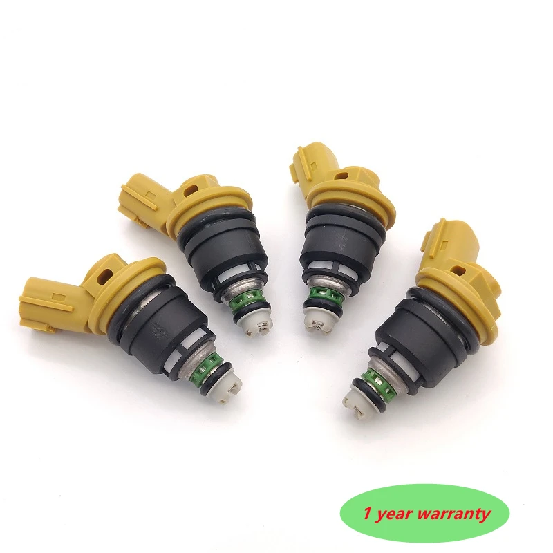 

4pcs/lot Nismo side feed yellow fuel injectors 16600-RR543 16600RR543 for nisaan- 300ZX Z32 RB25DET VG30DETT SR20DET KA24