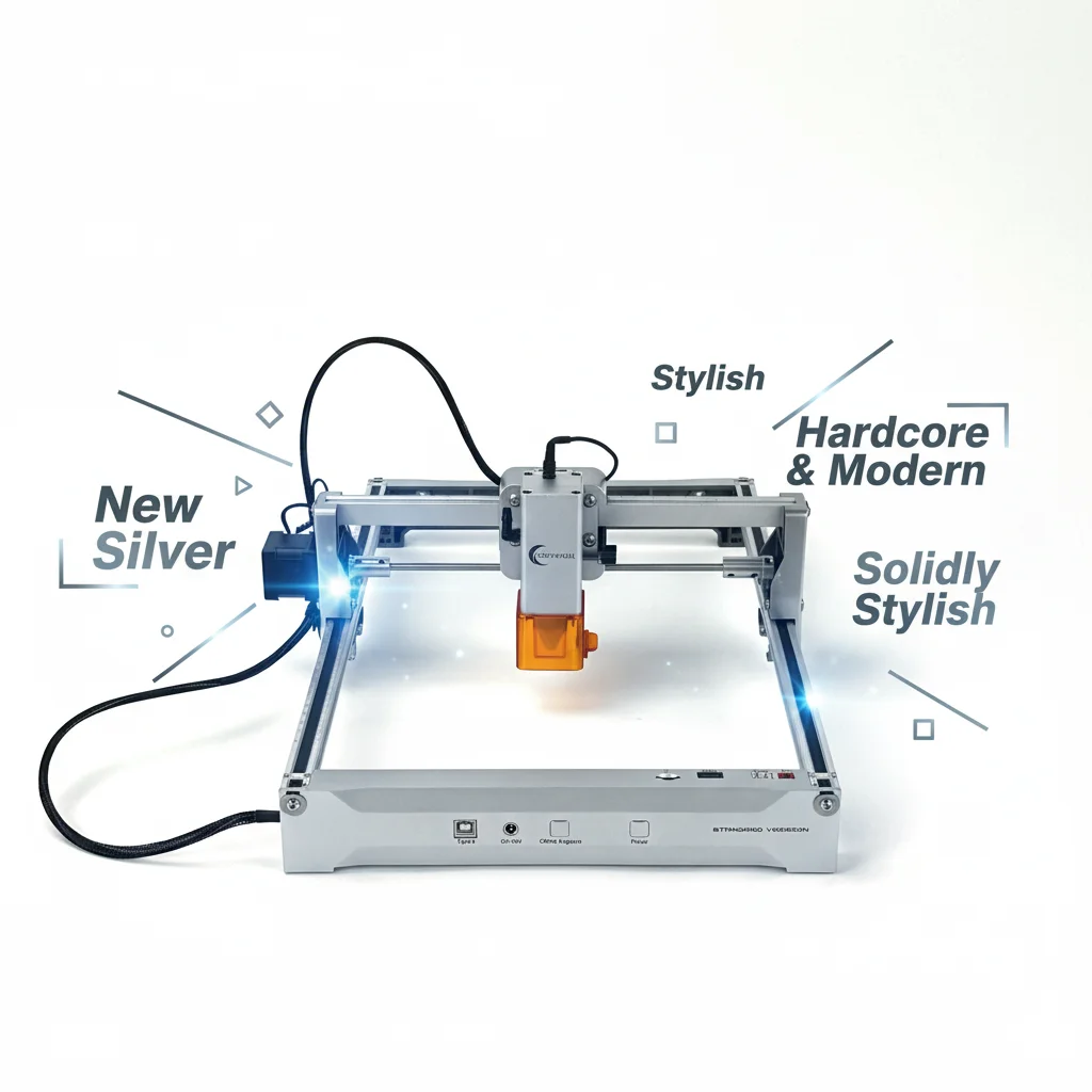 ماكينة الحفر بالليزر K15Pro فضية 7 وات 12 وات أداة نقش دقيقة للأعمال والحرف اليدوية من الخشب والجلود والمزيد. #5