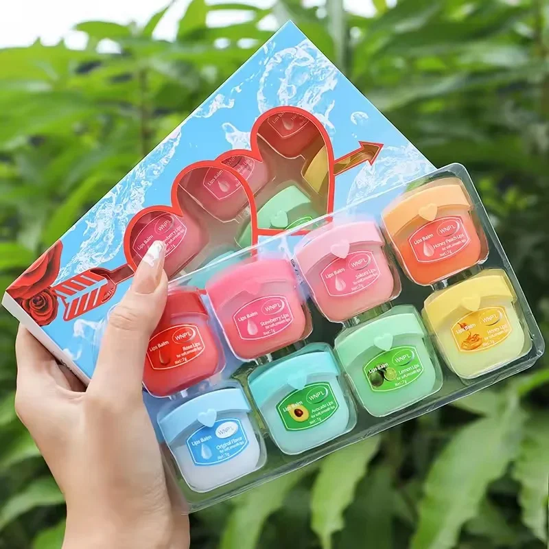 4/6/8 Stuks Fruit Serie Lippenbalsem Set Set Hydraterende Verfrissende Niet-plakkerige Anti-gebarsten Lip Masker Vaseline Voor Lippen Make-Up - afbeelding 2