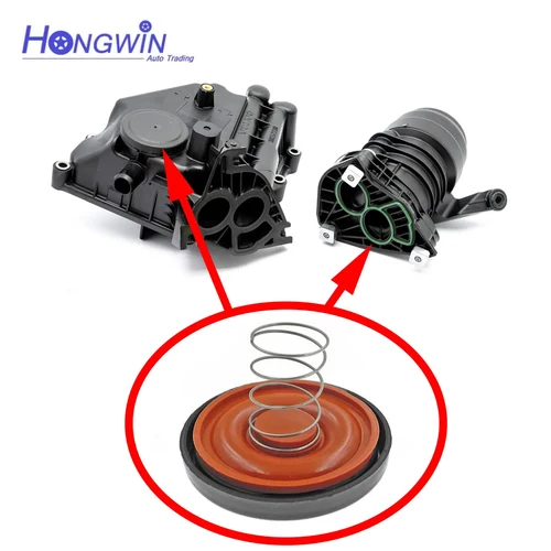 Imagen 1 del producto Para VOLVO V70 C30 C70 S40 XC70 XC60 2.0D 2.4D 2.5D 2003-2019 membrana de reparación de carcasa de filtro de aceite 6740273109 8642424 30757730