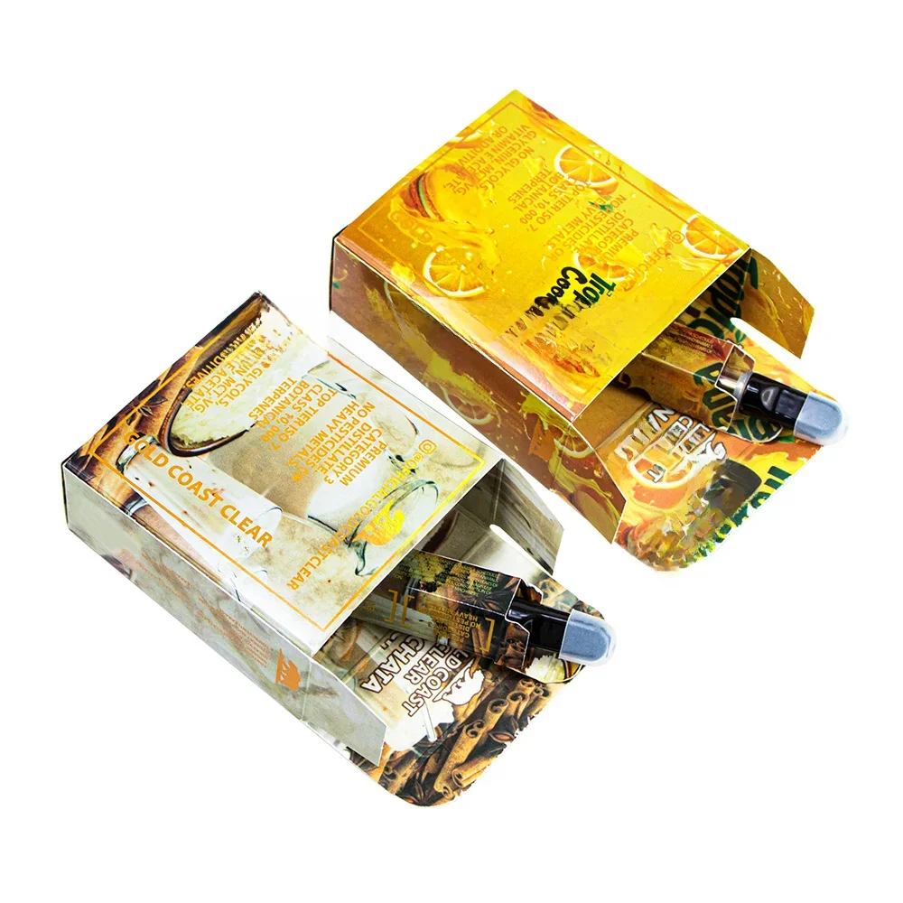 GCC Empty Cartridge Storage Tank Accessories Gift Display Packaging Set 1ml Disposeable Golden Color Case Tools Custom LOGO