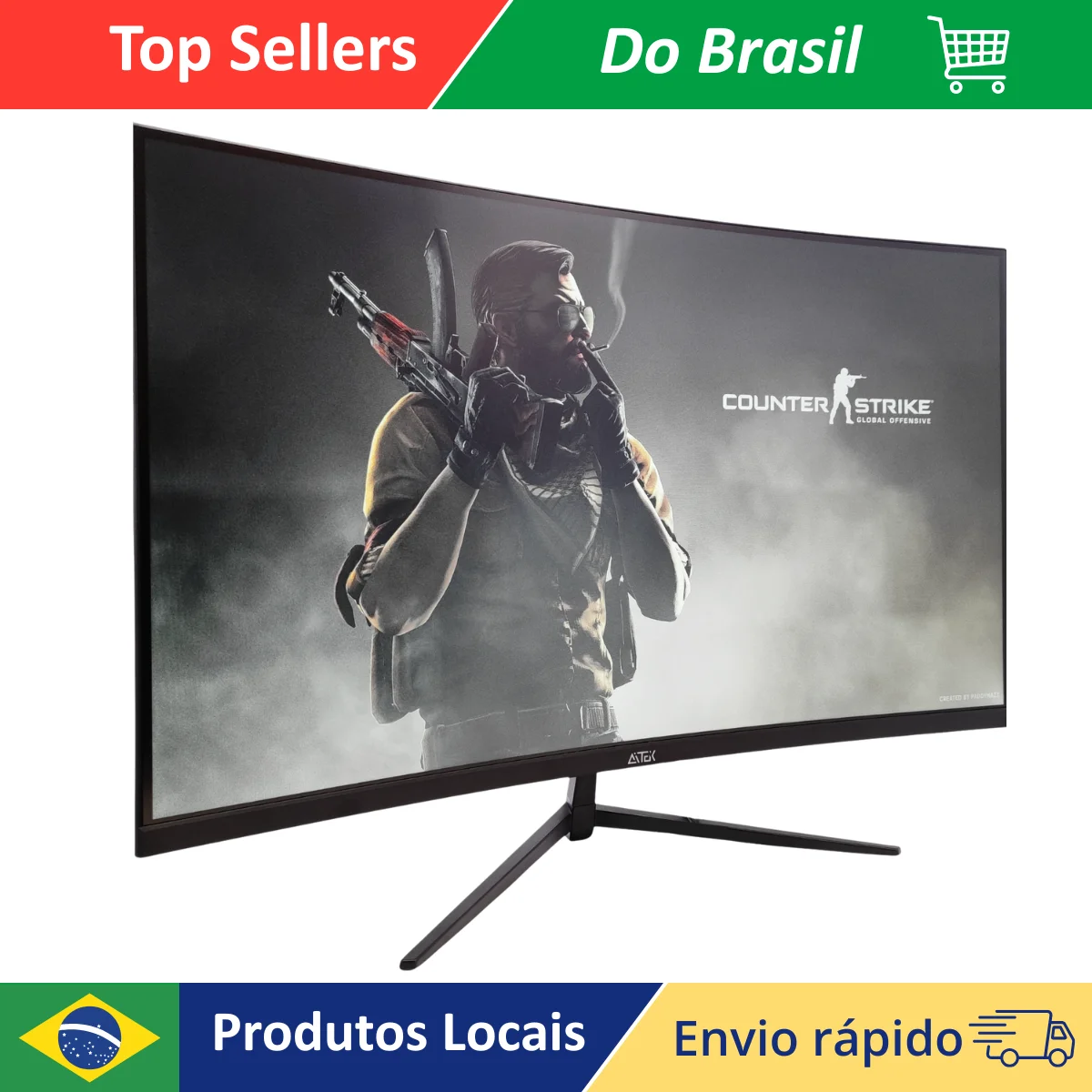 Monitor Gamer Curvo 32 Pol 240Hz 1ms Full HD 1500R VA FreeSync G-Sync HDMI DP LED