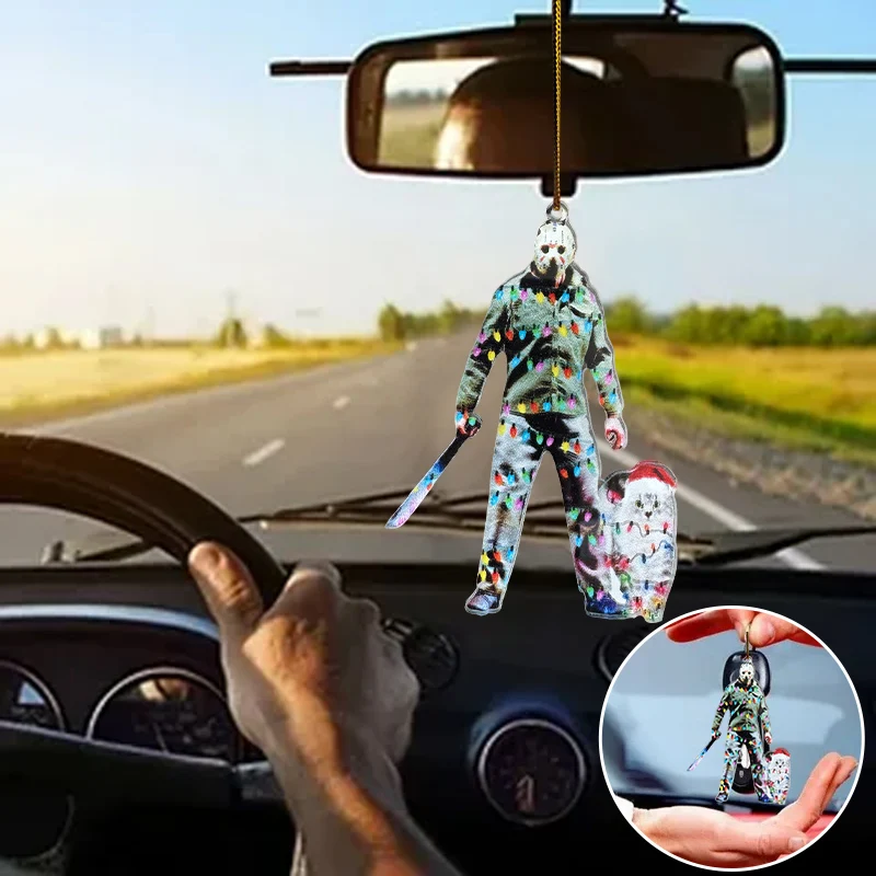 6PCS Acrylic Pendant Mixed Loading，Car Rearview Mirror Pendant，Small Indoor Pendant