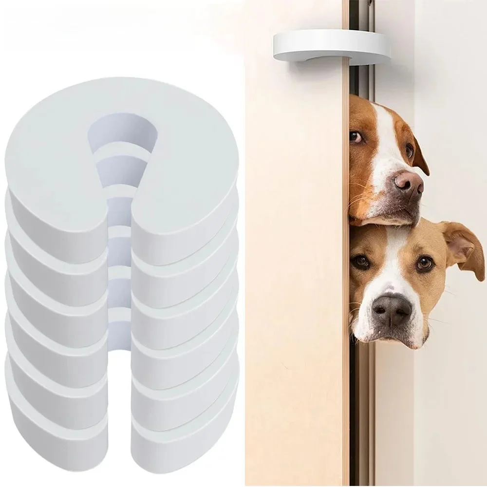 Ensemble de butée de porte en mousse souple, butée de porte anti-pincement, protection anti-pincement, butée de porte de sécurité pour enfants, coussin en mousse souple, 6 pièces