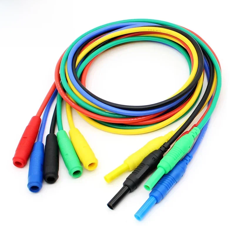 TL454 1M kobiecy męski 4mm wtyczka bananowa linia testowa, Patch Cord, przewody pomiarowe, CATIII 1KV/32A — zdjęcie 2