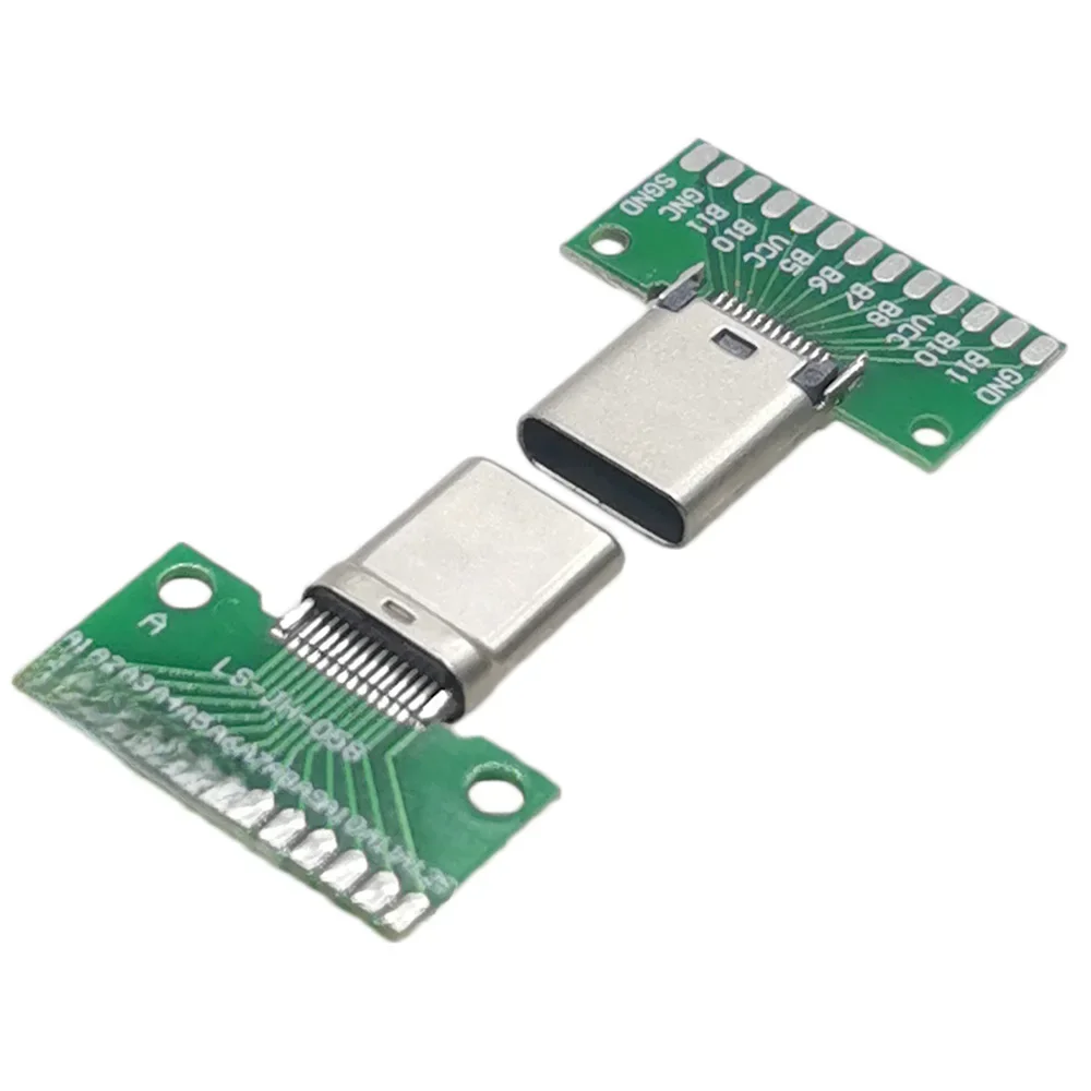 Złącze USB 3.1 typu C męskie żeńskie typu c Test płytki PCB Uniwersalna płytka z gniazdem płytki testowej portu USB3.1 — zdjęcie 2