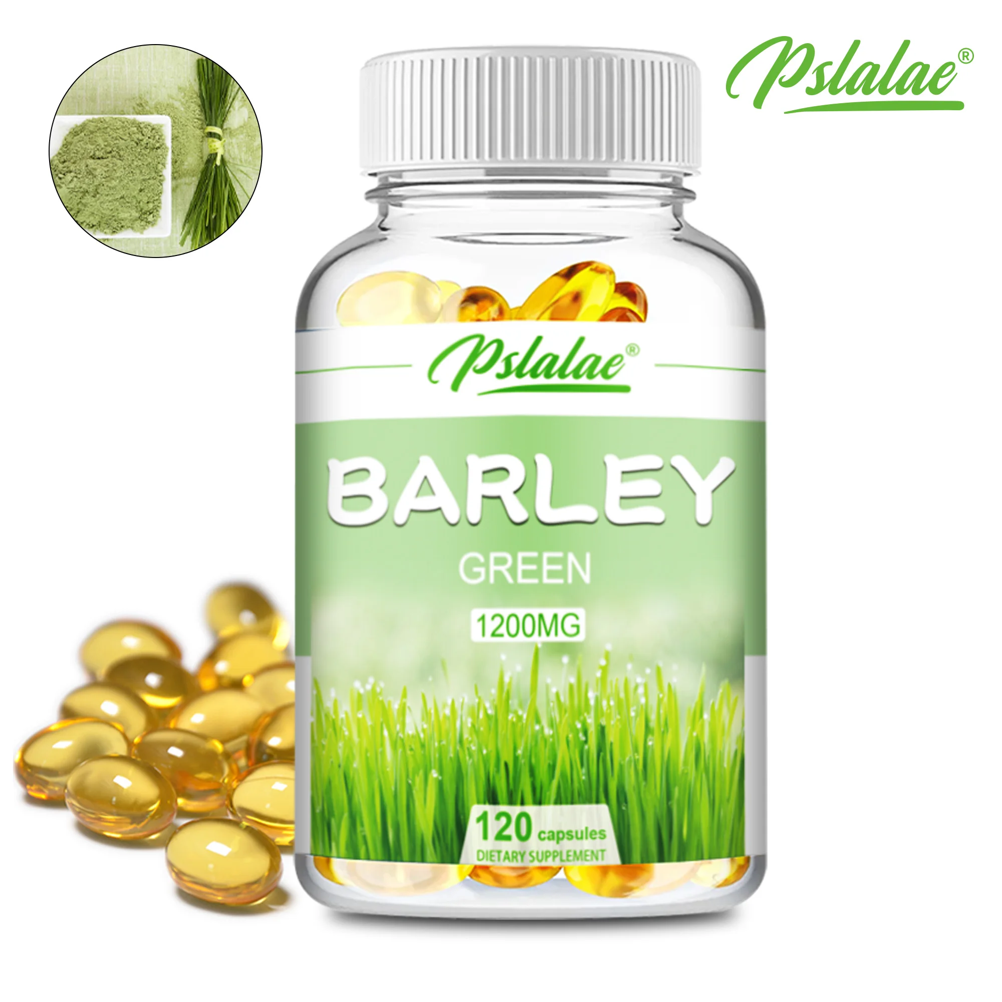 Barley Grass Capsules - Balance Blood Sugar, Appetite Suppression, Weight Management, Anti-aging - 120 Capsules