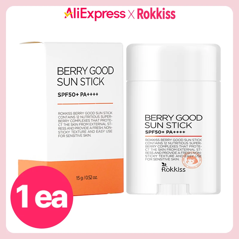 록키스 베리 굿 선스틱 SPF50+ PA++++, 15g, 1개입