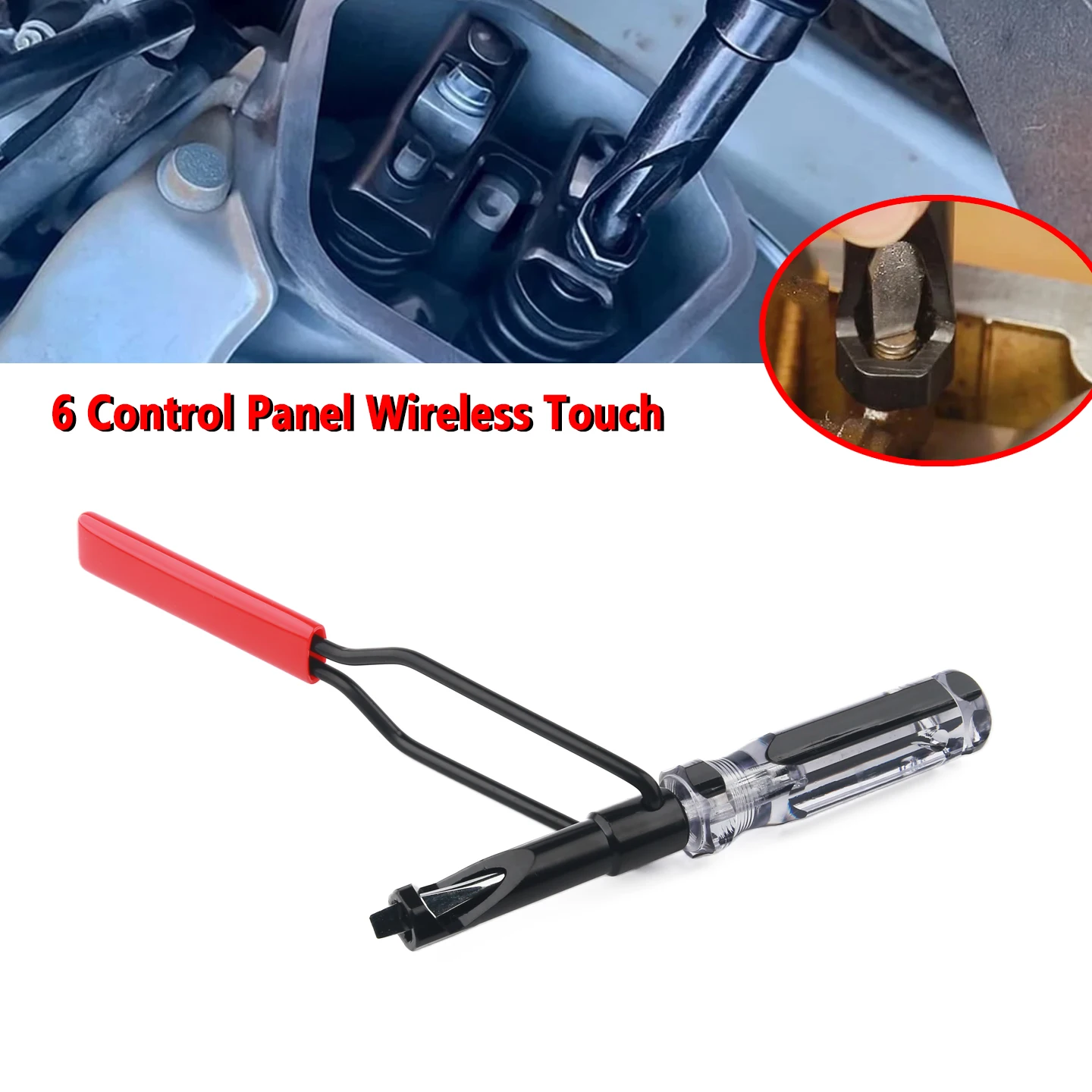 

10mm Valve Adjustment Tool Jam Nut，Valve Lapping Guiding Removal Tool Compatible with Honda/Toyota/Japanese Auto Vehicle Engines