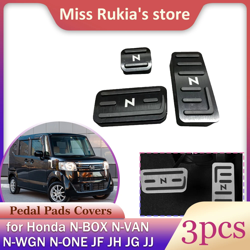 

Car Gas Brake Pedal for Honda N-BOX N-VAN N-WGN N-ONE JF JH JG JJ Anti-Slip Brake Footrest Foot Pedals Fuel Cover Accessories