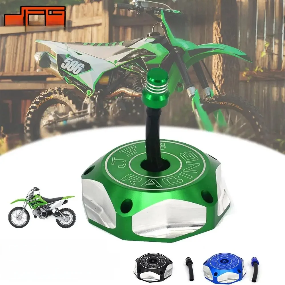 AliExpress JFGRACING CNC Gas Fuel Tank Cap Motorcycle For KAWASAKI KFX450R KLX450R KX250 KX250F KX450F KX85 KX100 KLX110L KXF250 KXF450 Dirt Pit Bike