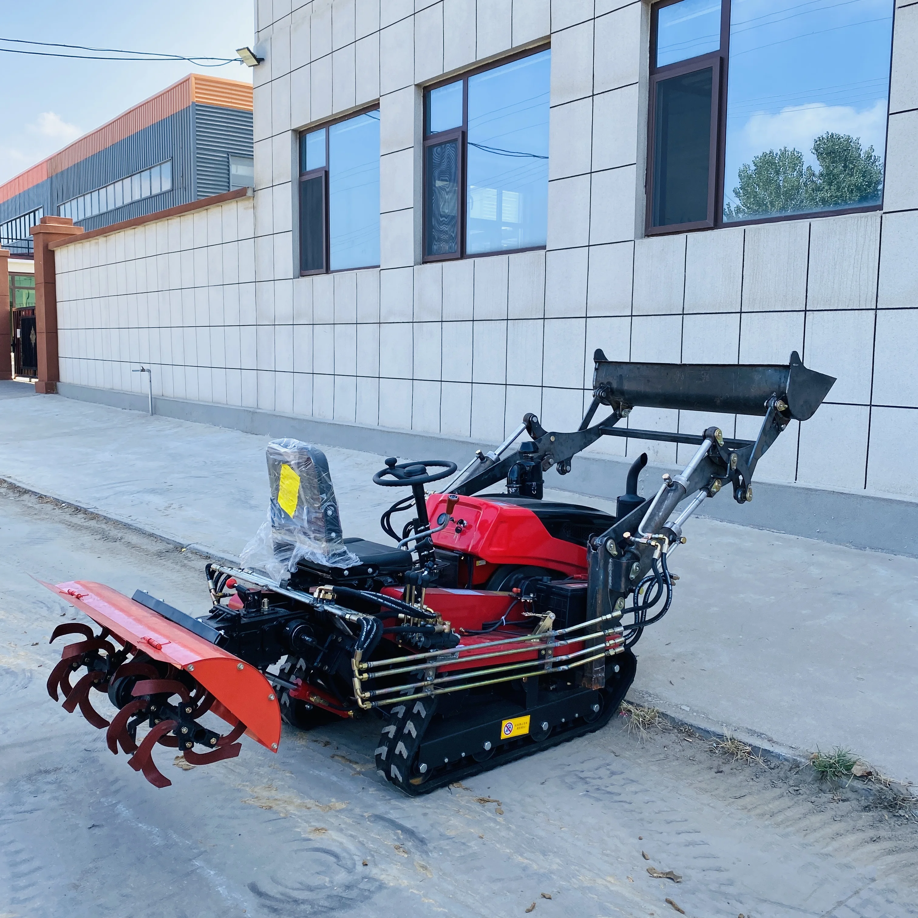 Customized Diesel Mini Cultivator Multifunctional Crawler Rotary Cultivator Tractor