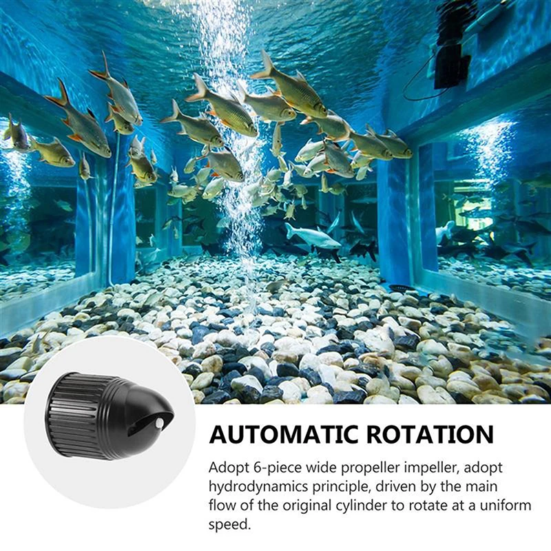 Wave Maker 360° Automatic Rotation Pump Head Rotary Oxygenation Water Pump Wave Making Aquarium Fish Tank Fishing Accessories