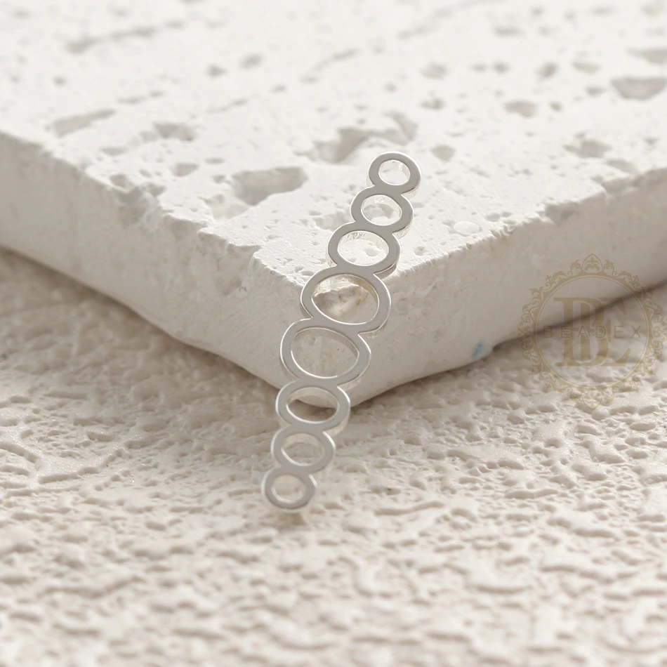 DIY Supply-2 Pieces Laser Cut Solid Brass Finding - Multiple Rings 26.3x5.2mm (4902C-8)