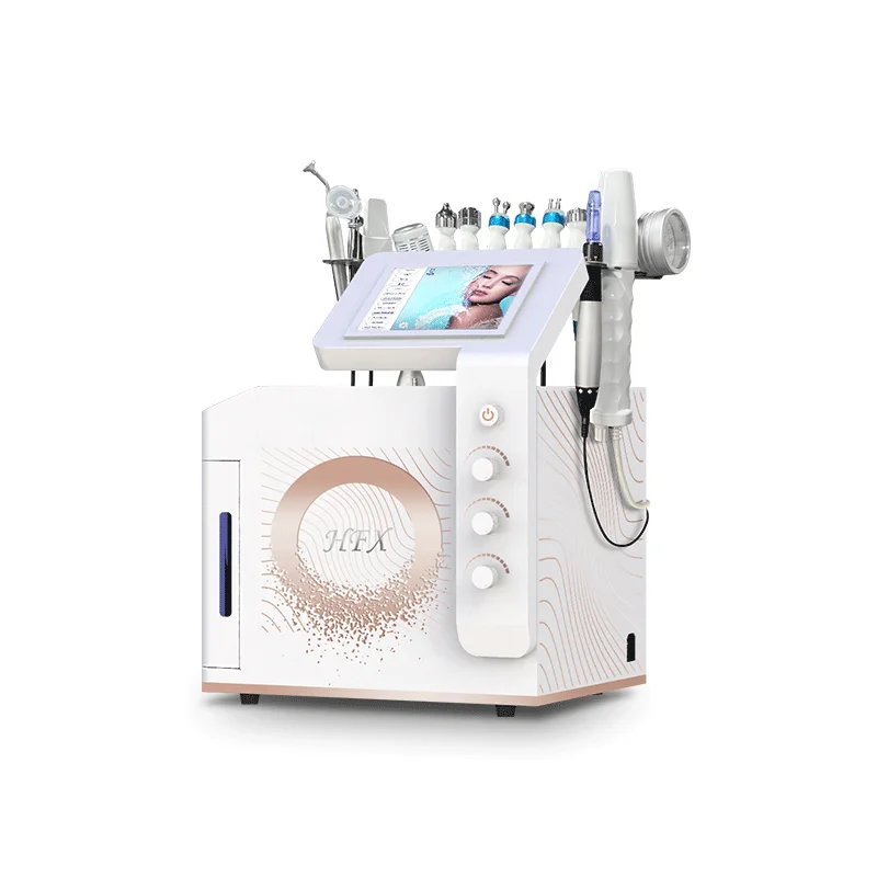 Portable 14 in 1 Oxygen Jet Microdermaabrasion Skin Care Face Lifting Skin Rejuvenation Oxygen Facial Diamond Machine