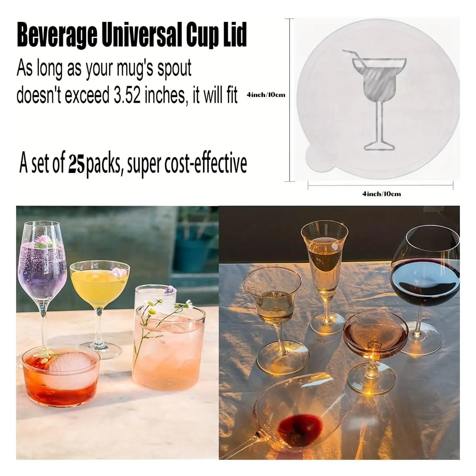 Protective Drink Cap Drink Covers For Beverage Protection Self-Adhesive Cup Protector Glass Cap For Outdoor Event Bar Festivals