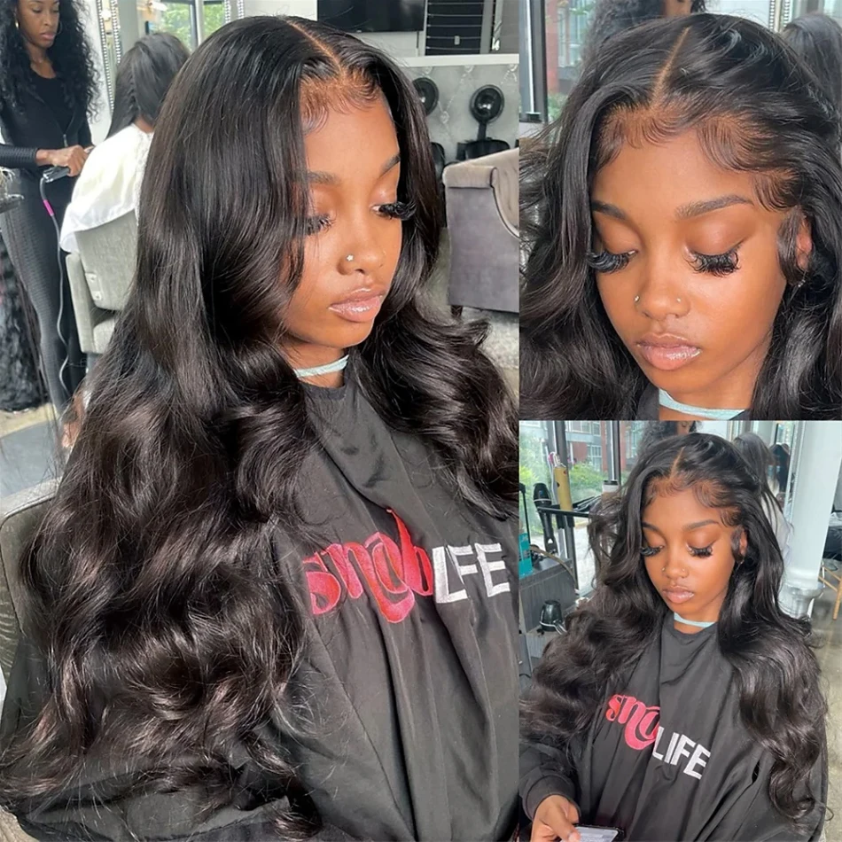 Body Wave Bundle With Frontal 13x4 HD Lace Peruvian 100% Human Hair Extension 3 Bundles With Closure Frontal Natural Color Hair