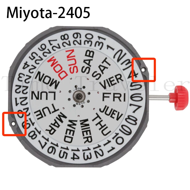 Miyota/ LTD Watch Movement 2405 Quartz Movement Overall Height 6.2mm