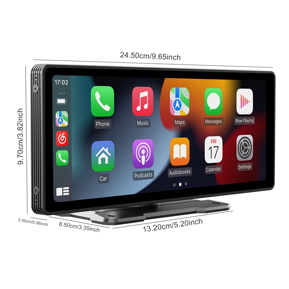 10.26 "Car Multimedia Video Player HD Reversing Camera Universal Wireless Carplay Android Auto Screen Bluetooth WIFI USB