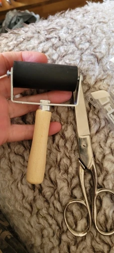 Rubber Roller Brayer Ink Painting Printmaking Roller Art Craft Projects Ink Stamping Tool Paint Roller photo review
