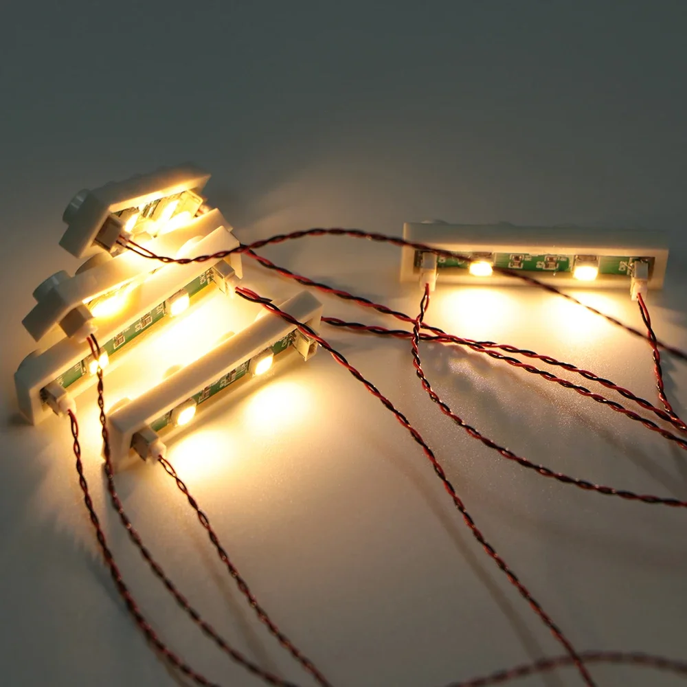 20 stuks 1X4 LED-verlichtingsset (X in één verlichting aangedreven door USB) Bricks City DIY-combinatiemodule MOC Compatibel met stenen 3710 - afbeelding 2