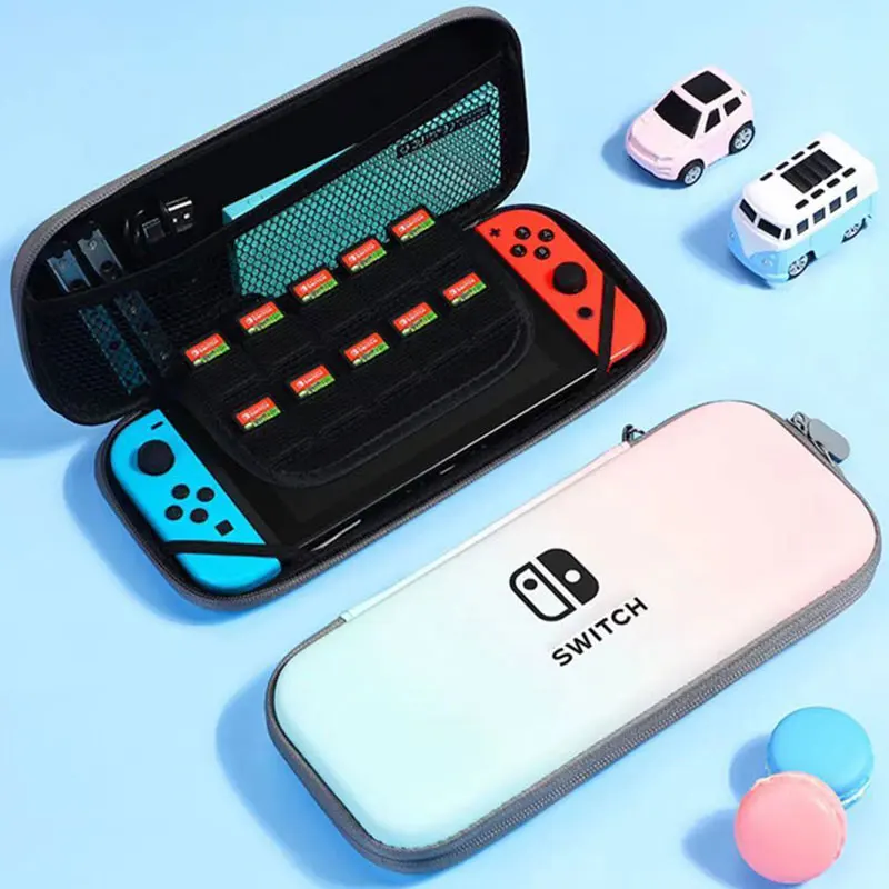 Unique design Gradient Color Carrying Case for Nintendo Switch Protective Cover Storage Bag PU Travel Portable Handbag