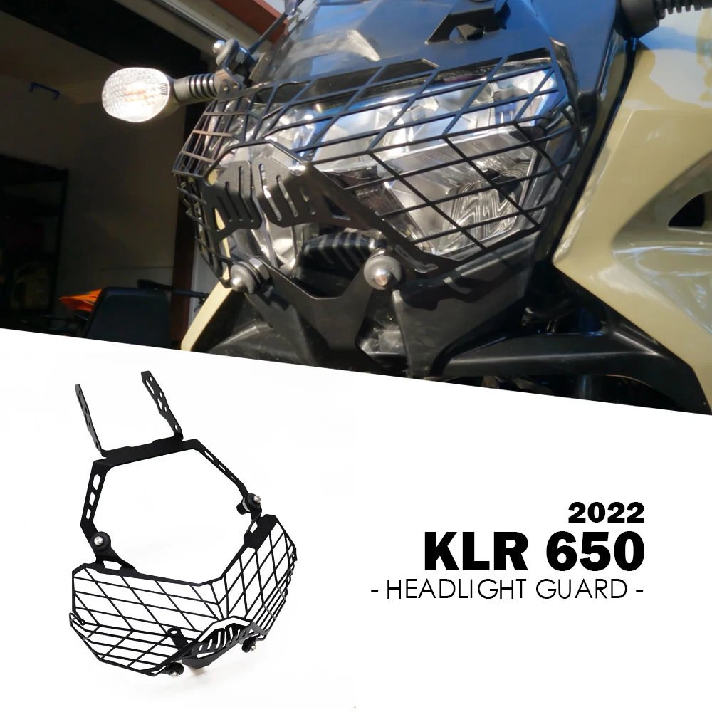 

Аксессуары KLR 650 для Kawasaki KLR650 защита передней фары мотоцикла, решетка радиатора, защитная крышка передней фары