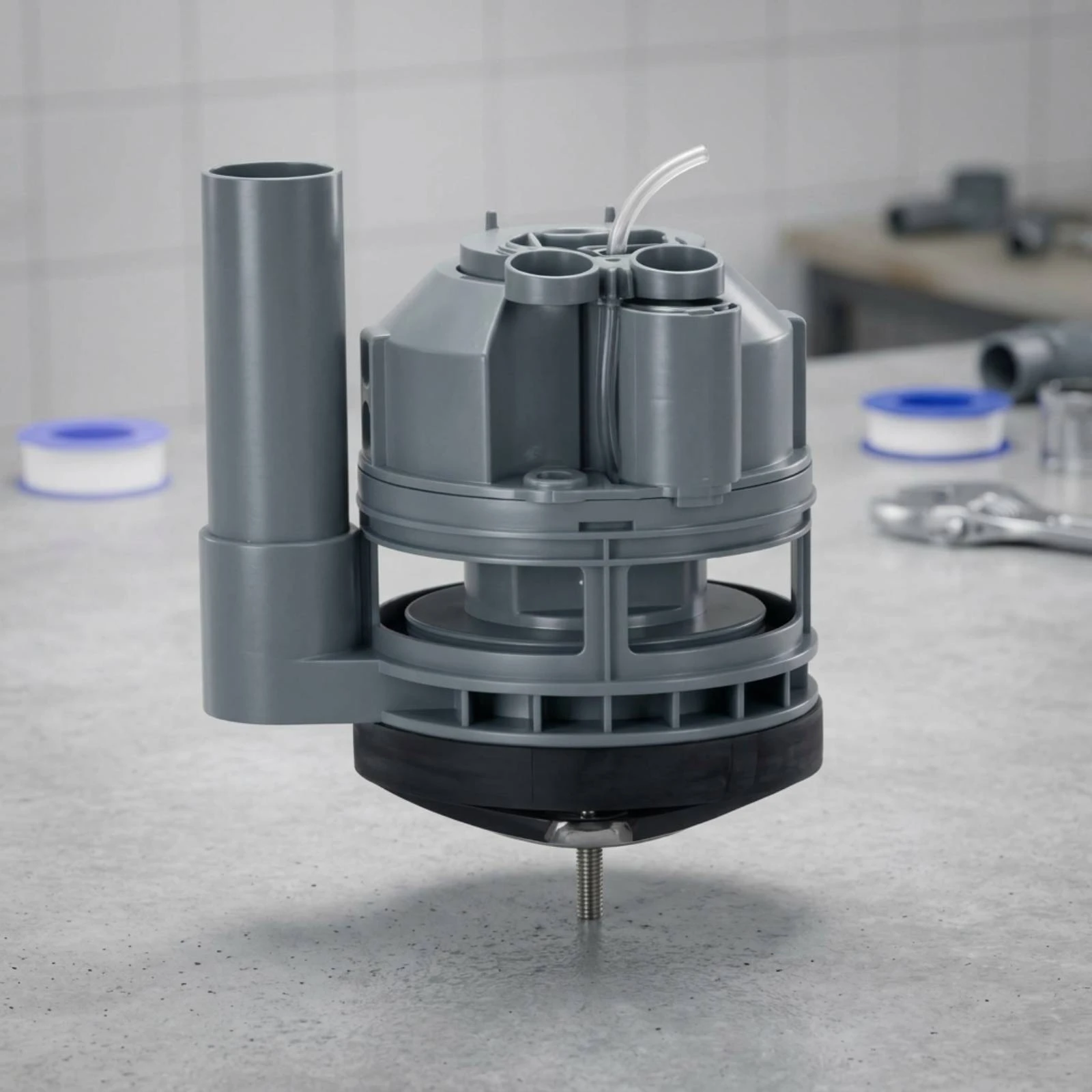 Toilet Flush Valve Toilet Tank Fill Mechanism Molded Cistern with Threaded Connection for Drainage Bathroom Plumbing Accessory