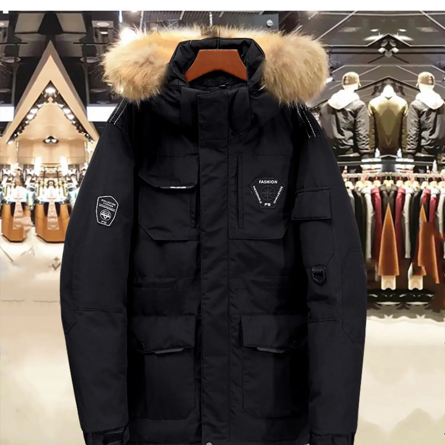 Lee Xiao Nam Winter Gus-down padded jumper duck down jacket