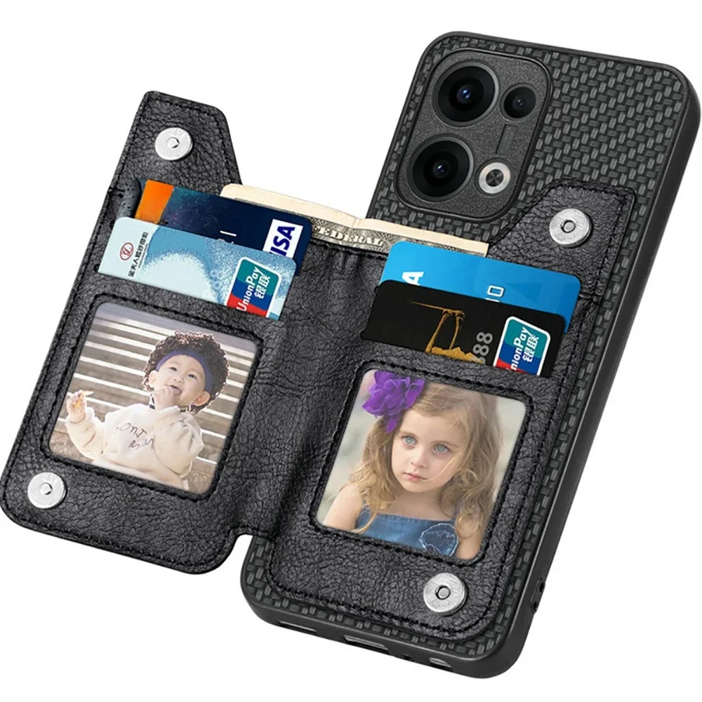Reno13 14 15 FS 14F 13F 13A 5G Luksusowe etui dla OPPO Reno 15F Skórzane etui z zamkiem błyskawicznym Reno 13 14 15 16 Pro Max 15F Pokrowiec na tył — zdjęcie produktu 7