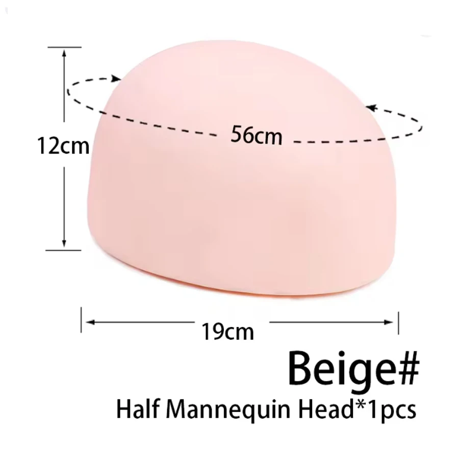 Half Wig Head for Lace Wig Making ABS Material Mannequin Head for Ventilating Human Hair Closure And Frontal view 3