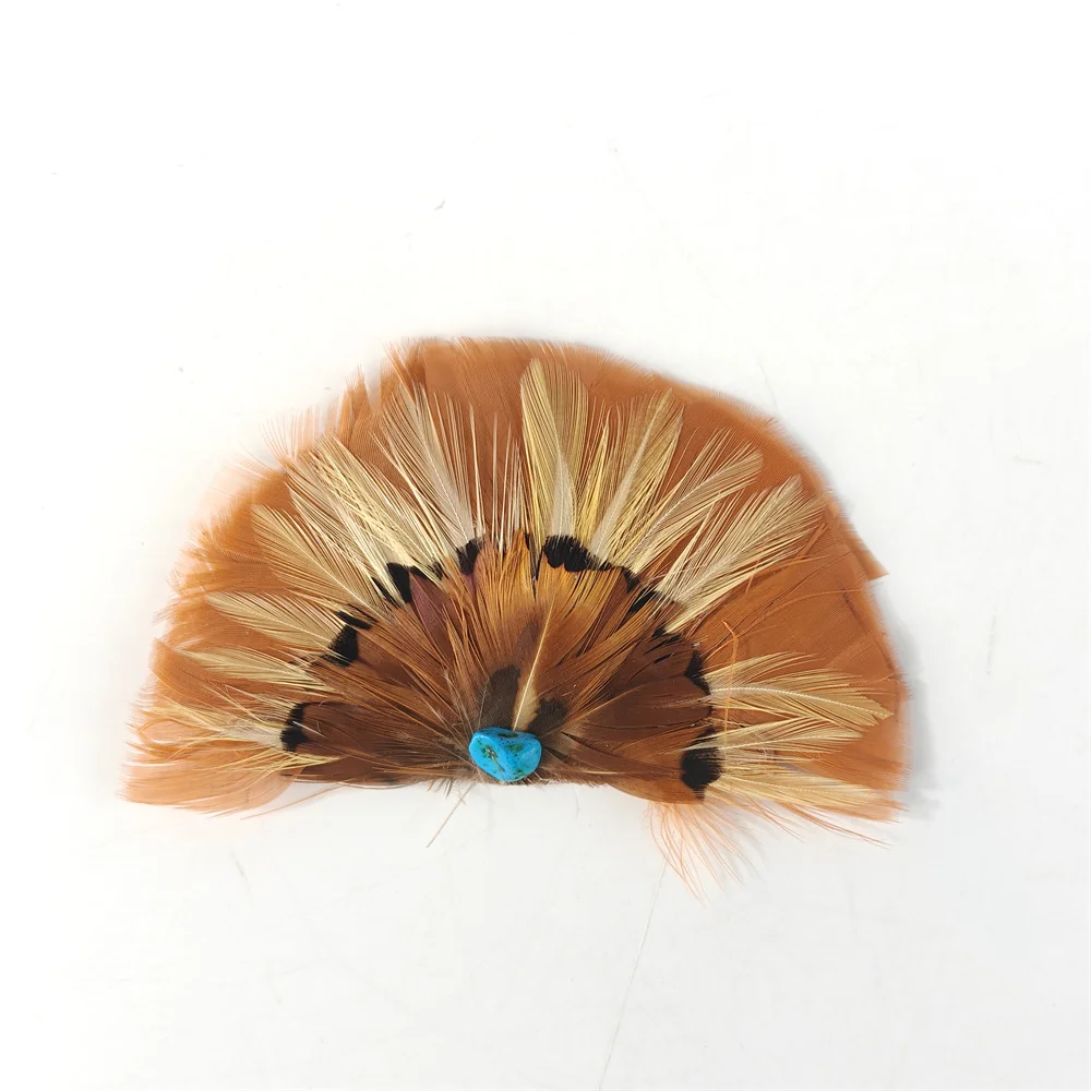 Fan-shaped feather headdress suitable for Easter decorations Christmas costumes party decorations hats and accessories