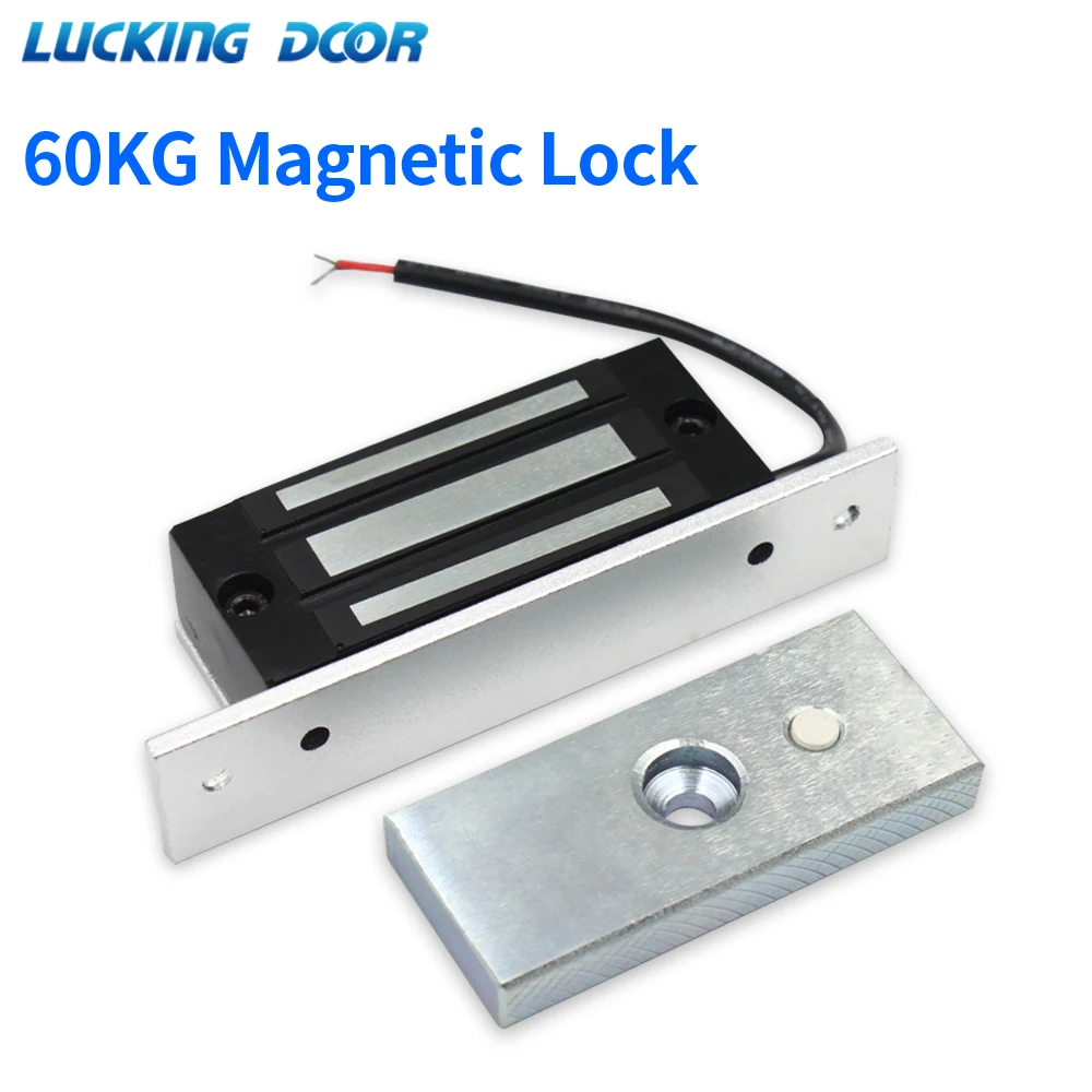 

DC12V 60KG 130Lbs Electric Magnetic Lock Holding Force Side Mount / Embedded Concealed Mount Electromagnetic Lock for Glass Door