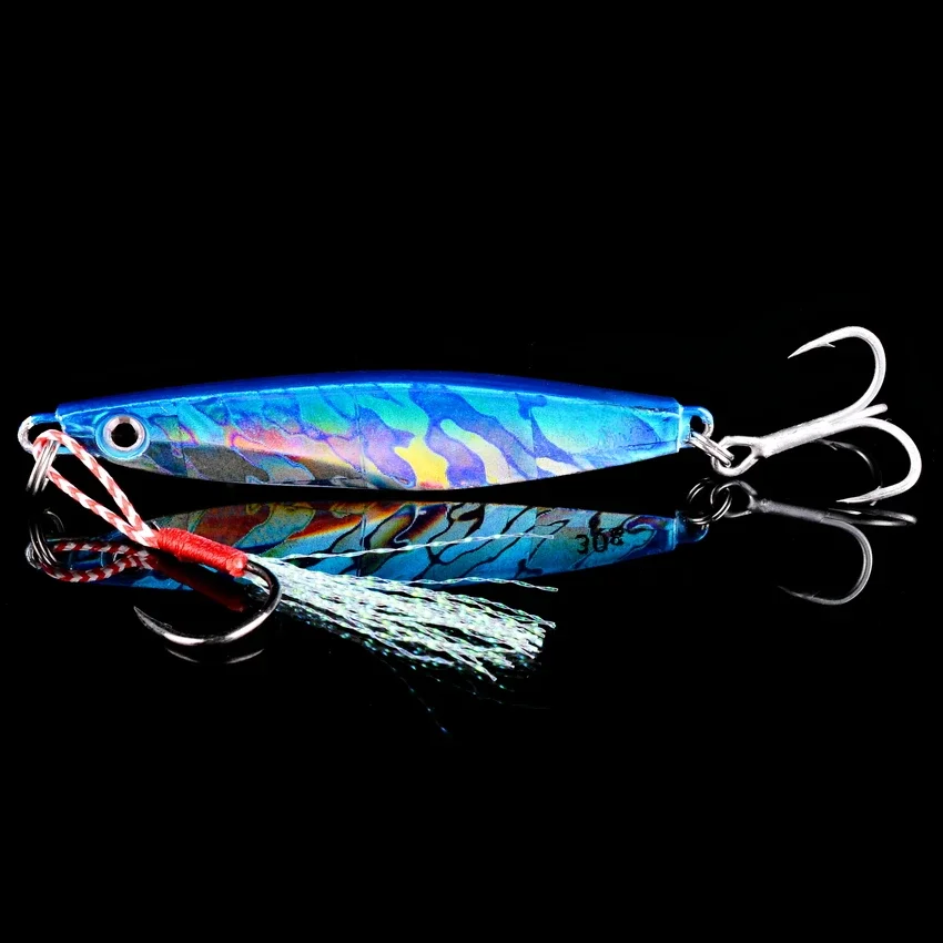 Nouveau 7g 12g 17g 22g 30g 40g métal moulé gabarit cuillère rivage coulée gabarits poisson bar de mer leurre de pêche appât artificiel matériel d'hiver