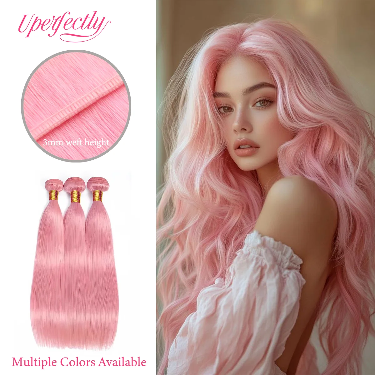 38 Colors 100% Human Hair Weft Extensions Double Weft Remy Hair Sew In Bundles 50G Natural Straight Salon Quality For Women