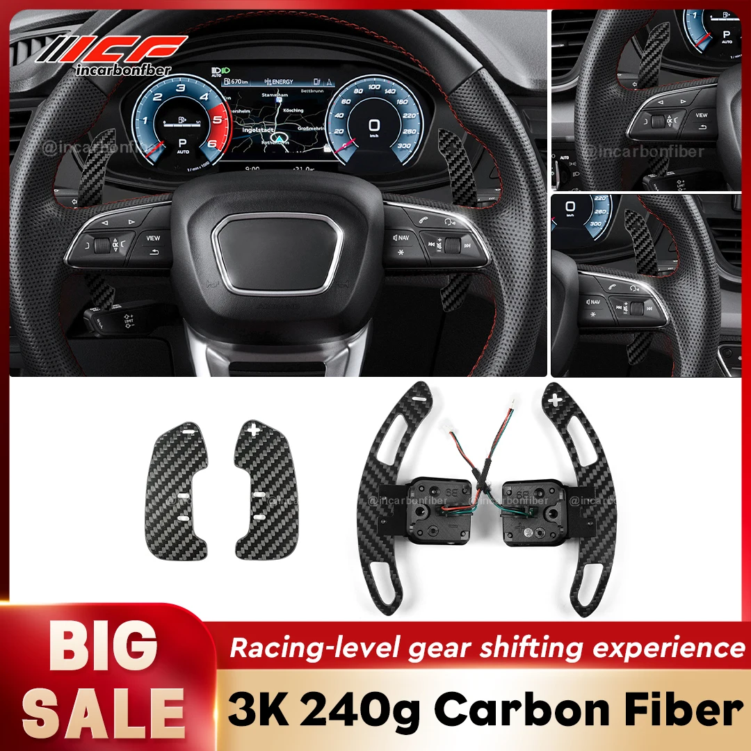

ICF Carbon Fiber Magnetic Paddle Shifters For Audi B9/B9.5 Series A1 A2 A5 Q2 Q3 Q5 Q8 S1 S3 S4 S5 SQ5 SQ7 SQ8 RS1 RS3 RS4 RS5