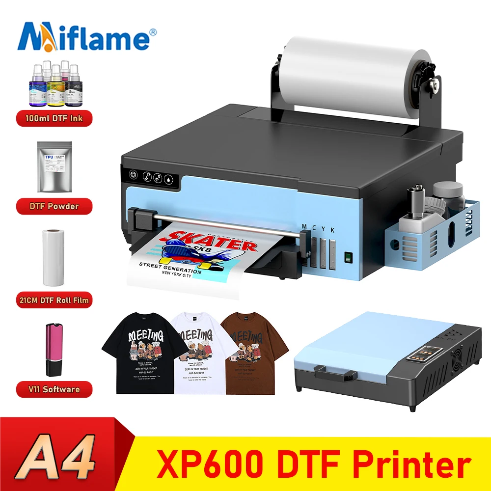 

A4 DTF Printer For Epson XP600 DTF Printing Machine Directly to Film Transfer Printer For all Textile A4 DTF Printer impresora
